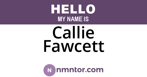 Callie Fawcett