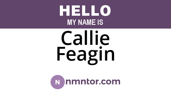 Callie Feagin