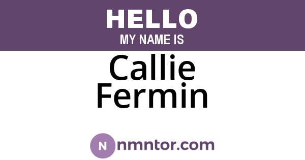 Callie Fermin