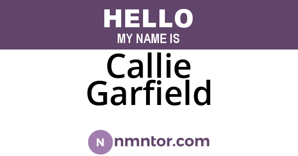 Callie Garfield