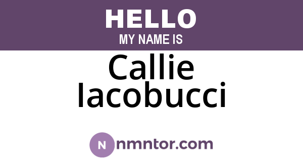 Callie Iacobucci