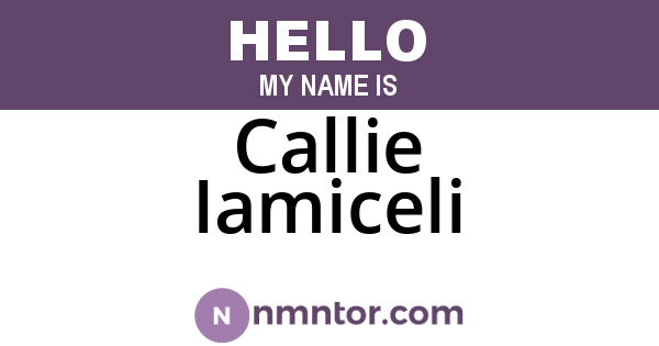 Callie Iamiceli
