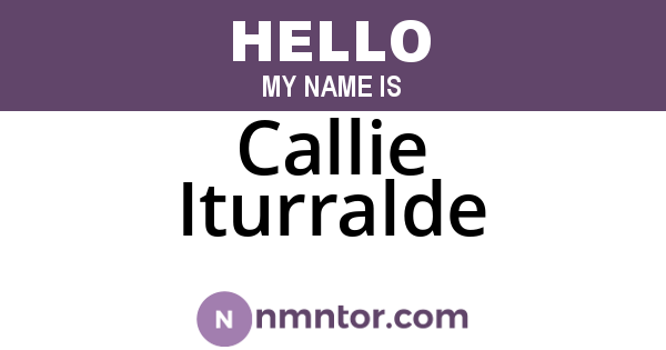 Callie Iturralde