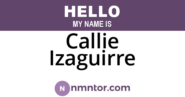 Callie Izaguirre