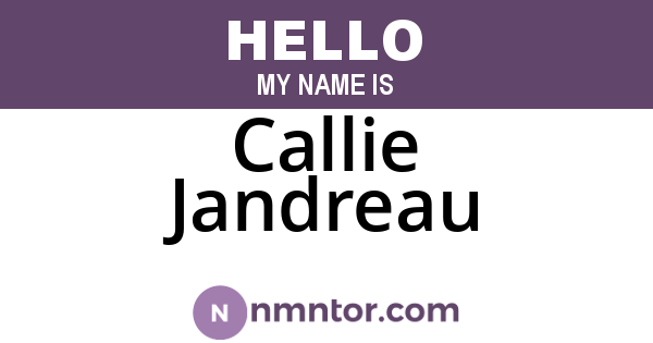 Callie Jandreau