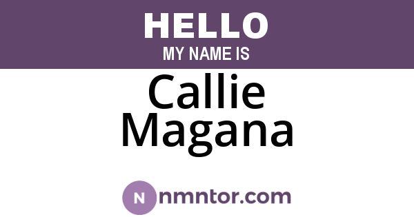 Callie Magana