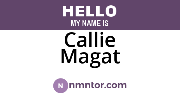 Callie Magat