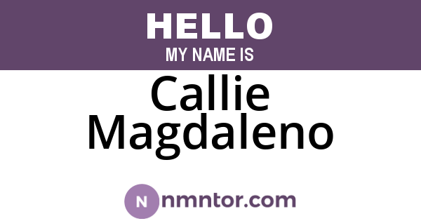 Callie Magdaleno