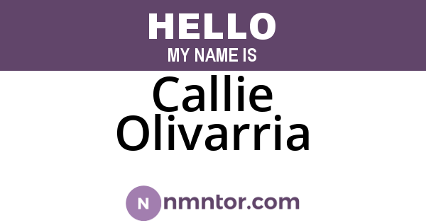 Callie Olivarria