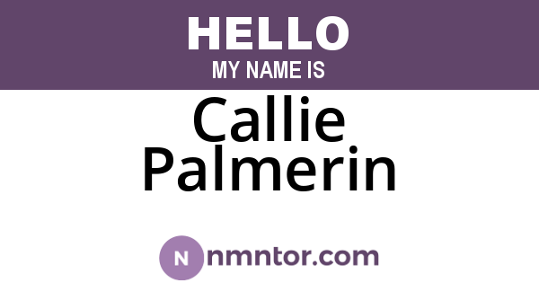 Callie Palmerin