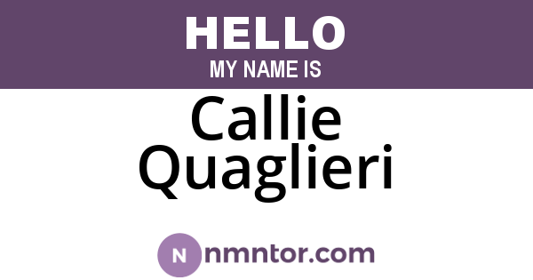 Callie Quaglieri