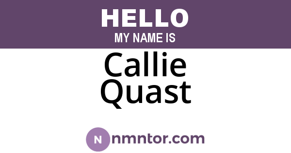 Callie Quast