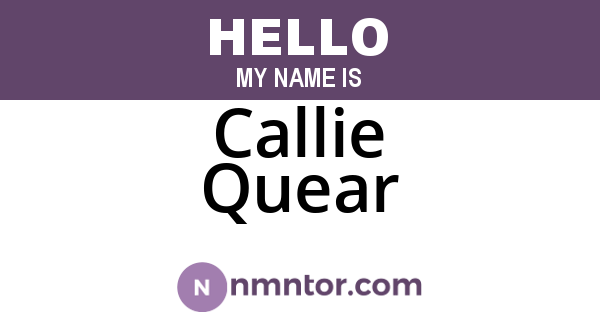 Callie Quear