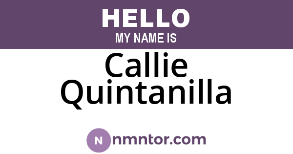 Callie Quintanilla
