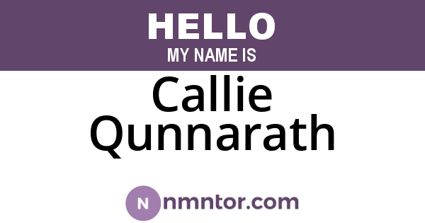 Callie Qunnarath