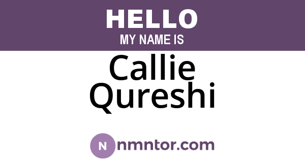 Callie Qureshi