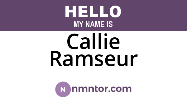 Callie Ramseur