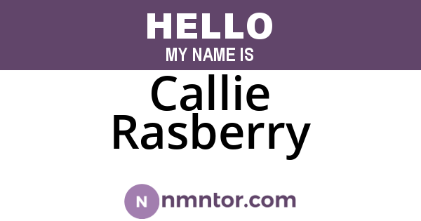Callie Rasberry