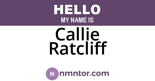 Callie Ratcliff