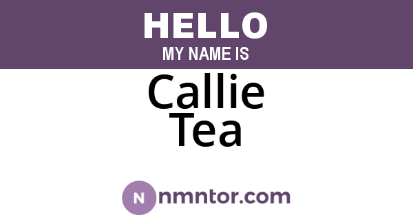 Callie Tea