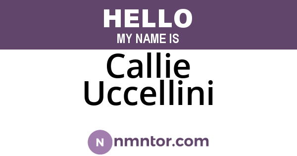 Callie Uccellini