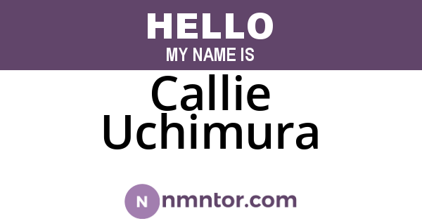 Callie Uchimura