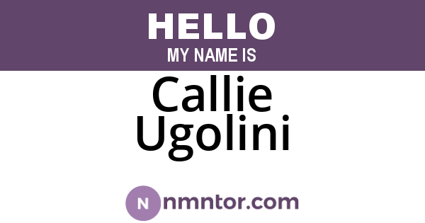 Callie Ugolini