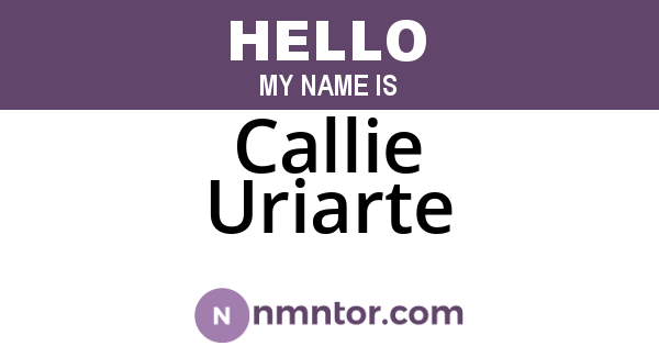 Callie Uriarte