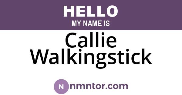 Callie Walkingstick