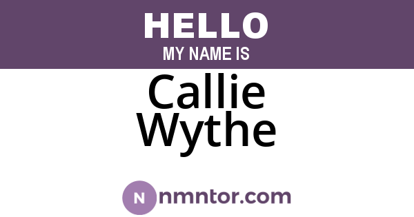 Callie Wythe