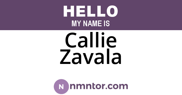 Callie Zavala