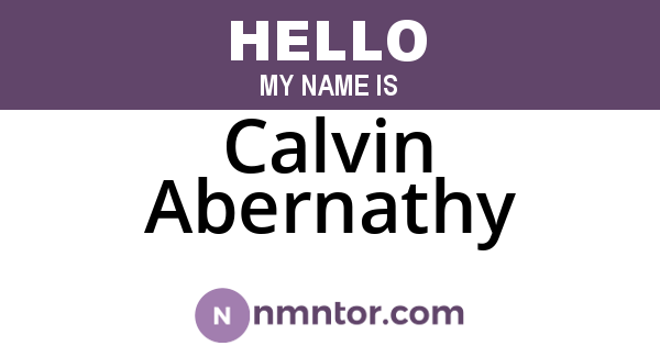 Calvin Abernathy