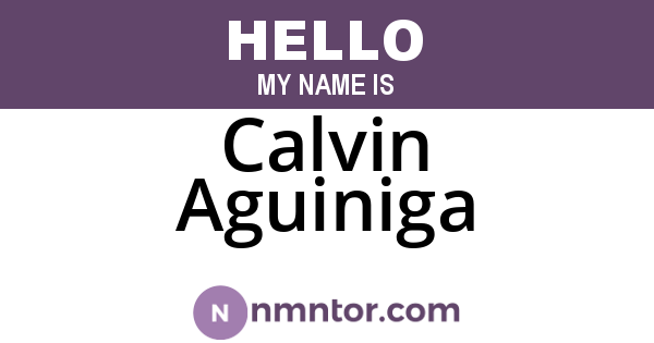 Calvin Aguiniga