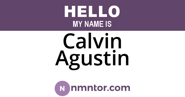 Calvin Agustin