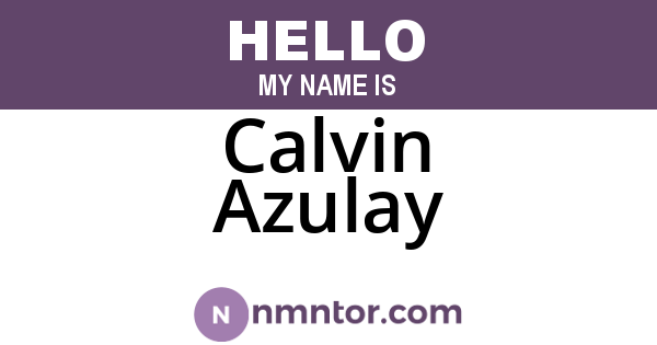 Calvin Azulay