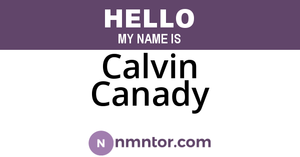 Calvin Canady