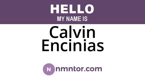 Calvin Encinias