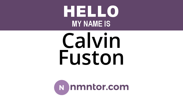 Calvin Fuston