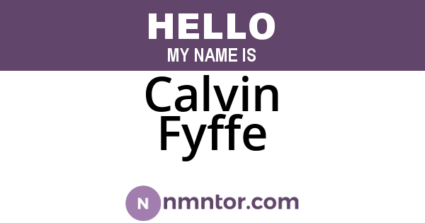 Calvin Fyffe