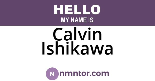 Calvin Ishikawa