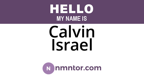 Calvin Israel