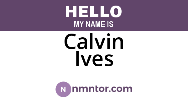 Calvin Ives