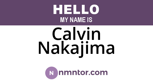 Calvin Nakajima