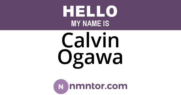 Calvin Ogawa