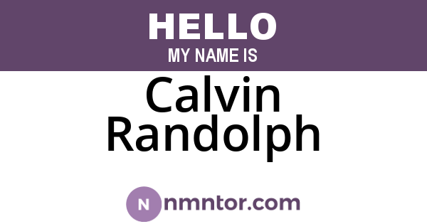 Calvin Randolph