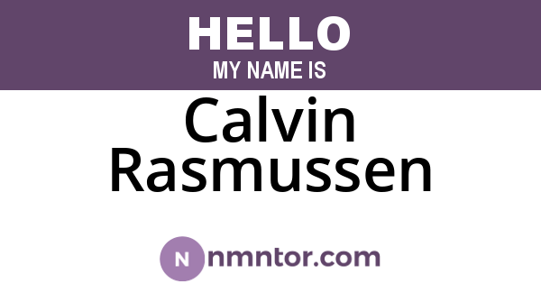 Calvin Rasmussen