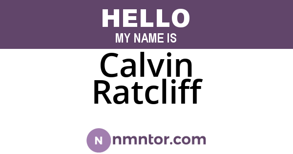 Calvin Ratcliff