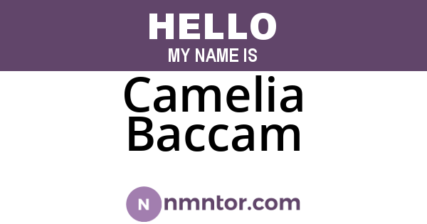 Camelia Baccam