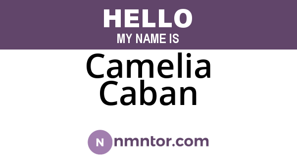 Camelia Caban