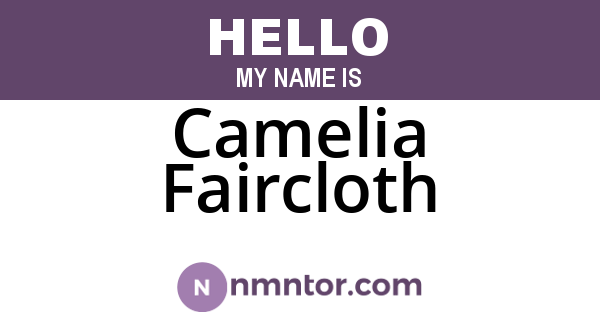 Camelia Faircloth